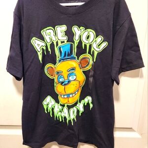 Black Kids Shirt with Graphic Print